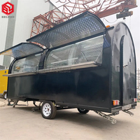 2024 chariots de restauration rapide en plein air de rue populaires américains camion de nourriture de crêpe avec des camions mobiles de restauration rapide de pizza de casse-croûte avec la cuisine complète
