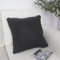 Coussin décoratif carré tricoté, anti-tiraillement, plusieurs références disponibles, avec rapport de test, direct usine, pour cadeaux promotionnels