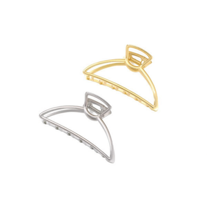 D Type <b>Hair</b> Clip 7.5Cm Fashion Metal <b>Grip</b> For Women - Product Image 1