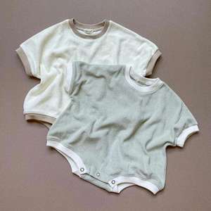 Romper de Verano para Bebé, de Algodón, con Burbujas, Manga Corta, Estilo Sudadera Holgada, con Bolsillo - Product Image 6