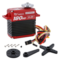 Servo Digital Impermeable MY Servo BS-1100WP de 180 kg, Servo Ultra Gigante Resistente a Impactos con Engranajes Metálicos para Coche RC y Quadcopter a Escala 1/5