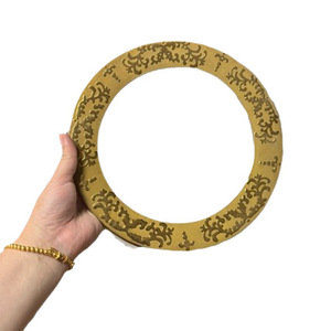 Assiettes en céramique, matériau en porcelaine, passe au micro-ondes, forme ovale, <span class=keywords><strong>design</strong></span> moderne minimaliste, technique émaillée, céramique mixte dorée - Product Image 5