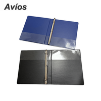 Carpeta de Anillas de PVC Multicolor con Tapa Dura, 3 Anillas de 0.5/1 Pulgada, Material de Oficina y Escolar, Carpeta de Anillas Portátil para Documentos