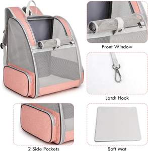 حقيبة ظهر للكلاب والقطط والكلاب ، خفيفة الوزن ومريحة للمسافر في الهواء الطلق ، حاملات حيوانات أليفة على ظهره بفقاعات - Product Image 2