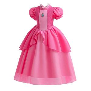 Disfraz de Princesa Melocotón para Fiesta de Halloween, Disfraz <span class=keywords><strong>con</strong></span> Accesorios, Corona y Pendientes, para Niña y Niño, para Disfraz, para Fiesta de Halloween, para el Día DE LA Mujer - Product Image 6