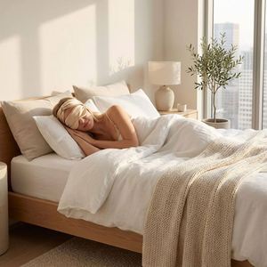 Masque de sommeil de luxe 100 % soie de mûrier, taie d'oreiller, chouchou et bandeau |   Ensemble cadeau de voyage certifié Oeko-Tex pour femmes - Product Image 4