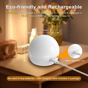 Bombilla <span class=keywords><strong>LED</strong></span> Inteligente con Control Remoto, ABS, RGB, Cambio de Color, Temperatura de Color Dual, Modos Graduales, Función de Memoria, Luz de Emergencia para el Hogar y Camping - Product Image 5