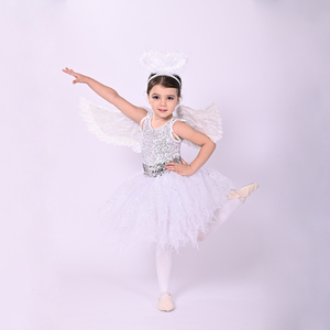 Nuovi Arrivi: Abbigliamento <span class=keywords><strong>da</strong></span> Danza per Bambini, Ali d'Angelo, Costumi <span class=keywords><strong>da</strong></span> Principessa, Colore Bianco - Product Image 3