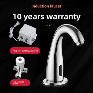 <span class=keywords><strong>Robinet</strong></span> automatique à capteur en laiton massif, monotrou, eau froide, sans contact, intelligent, infrarouge, à poser sur le plan, pour lavabo de salle de bain et toilettes - Product Image 6