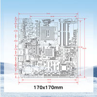 Nouvelle carte mère industrielle Mini ITX Intel Core I5-4300M 6 ports COM double LAN RS485 RS422 Hardware Watchdog Mini PCIe