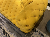 Postmoderne Luxus-Hotelmöbel Italienische Nubuk-Leder-Sofas und -Couches Gestepptes Chesterfield-Ledersofa