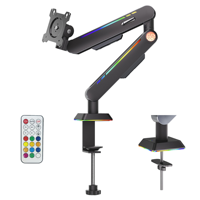 Support d'écran LED RGB Premium 9KG Robuste et Réglable pour Gaming et Streaming sur Bureau