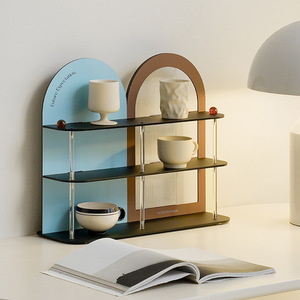 Organizador de Escritorio Rectangular Creativo Retro Estándar para el Hogar, Estante de Almacenamiento para Artículos Diversos y Decoraciones - Product Image 5