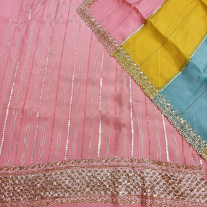 Designer moderne indien pakistanais vêtements non cousus à la main belle fête porter des costumes mode avant traditionnel - Product Image 1