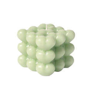 Venta caliente Etiqueta Privada 3D <span class=keywords><strong>cubo</strong></span> corazón burbuja vela Día de San Valentín boda <span class=keywords><strong>Rubik</strong></span> vela perfumada - Product Image 5