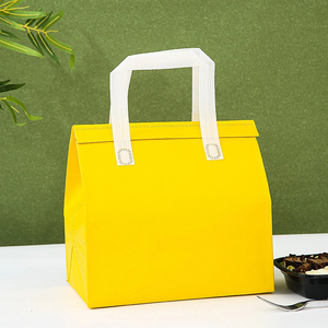 Reusable Non-Woven Tote Bags for Food & Drinks Portable Fabric Insulated for Hot & Cold Delivery Cake Packaging Pouches - Product Image 4