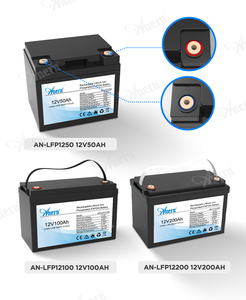 แบตเตอรี่โซลาร์เซลล์ 12V 50AH 100AH 200AH ลิเธียม สำหรับ 6000 รอบการใช้งาน พร้อมระบบกักเก็บพลังงาน 640WH/1280WH/2560WH - Product Image 4