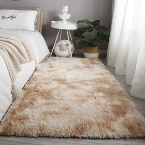 2024 moderno salotto in microfibra e moquette da <span class=keywords><strong>camera</strong></span> da letto spessa color crema con lunghi tappeti in stile peluche per il capezzale della ragazza - Product Image 4
