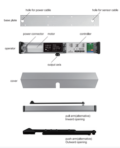 Động Cơ Mở Cửa Xoay Tự Động Điều Khiển Từ Xa Động Cơ Một Lá 120Kg Tải Trọng - Product Image 5