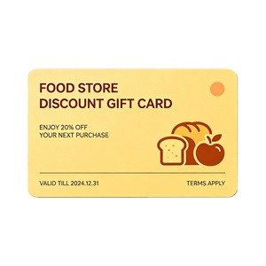 Carte-cadeau promotionnelle personnalisée pour magasin d'alimentation, carte <span class=keywords><strong>de</strong></span> <span class=keywords><strong>réduction</strong></span> imprimée sur mesure - Product Image 1