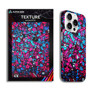 Film autocollant durable pour téléphone portable, imperméable, personnalisé, coloré et tendance pour tous les téléphones iPhone, Samsung, OnePlus
