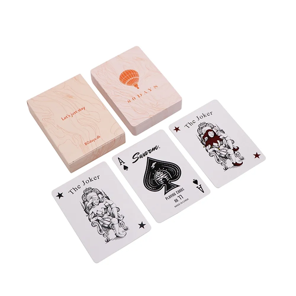 Печатная Персонализированная Золотая карточная игра водостойкая сексуальная картина телесного цвета Пользовательский логотип пластиковая бумага пвх игральные карты покер с коробкой