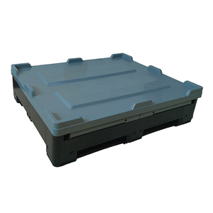 Boîte de palette pliable en <span class=keywords><strong>plastique</strong></span> ventilé empilable 1200x1000x810, grands Lots de conteneurs de stockage en <span class=keywords><strong>plastique</strong></span> industriel - Product Image 5