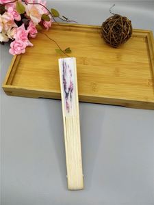 Hot Sale Plum Blossom Silk Wedding Hand Fan for Parties - Product Image 5