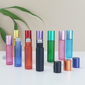 Flacon roll-on vide de 10 ml en verre dépoli avec bille roll-on pour parfum et huile, prix usine - Product Image 5