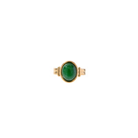 Bague Taina en acier inoxydable plaqué sous vide, motif œil de tigre circulaire, design de mode de luxe léger, style européen et américain transfrontalier