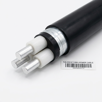Câble d'alimentation en aluminium PrimePro IEC 60502 YJLV22 8.7/15KV 3 conducteurs 35-400mm2 isolé XLPE, blindé à la bande d'acier, résistant aux UV