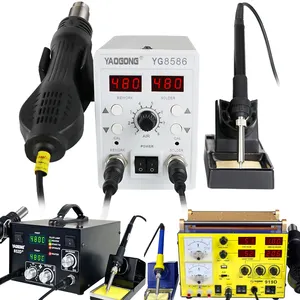 Yaogong 8586 Digitale Hete Lucht Smd Rework Station Smd Reparatie Machine Bga Soldeerstation Voor Ic Smd Desolderen