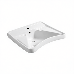 Lavabo Blanco L70 X P60 X A22 Cm Para Personas Mayores Con Diseño Ergonómico - Product Image 2