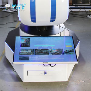 Simulateur <span class=keywords><strong>de</strong></span> course <span class=keywords><strong>de</strong></span> <span class=keywords><strong>moto</strong></span> VR avec écran <span class=keywords><strong>de</strong></span> 32 pouces en fibre <span class=keywords><strong>de</strong></span> verre pour intérieur, lumière bleue, mouvement 3 DoF - Product Image 2