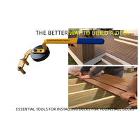 Outil de redressement de planche de pont Planche de bois Panneaux de terrasse composites Installation PushPull Redressage Verrouillage Outil de travail du bois
