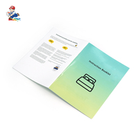 Impression de brochures manuelles d'utilisation avec reliure agrafée, papier sans bois, revêtement UV, estampage à froid, fabrication OEM