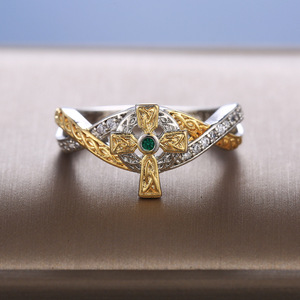 Creative Two Color <b>Ring</b> for Women Elegant Vintage Style Finger Accessory - Product Image 4