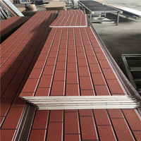 Panneau sandwich en acier acoustique revêtu de couleur, panneau de bardage en polyuréthane PU pour usage hôtelier, isolation légère, design moderne