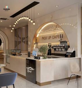 ออกแบบเคาน์เตอร์ร้านกาแฟแบบเป็นมิตรกับสิ่งแวดล้อม บริการ ODM/OEM พร้อมโซลูชั่นตกแต่งภายในร้านกาแฟครบวงจร - Product Image 1