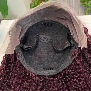 Super Double Drawn Lace Frontal <b>Wig</b> Raw Original <b>Human</b> Hair Vendors Pissy Curls Lace Frontal <b>Wig</b> - Product Image 4