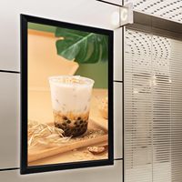 Gdrasuya10 Home Cinéma Cadre mural pour affiche de film à LED 27X40inch Aluminium Advertising Picture Display Light Box Steel