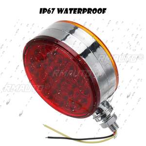 1 pièce Feu de position latéral LED double face rouge jaune 12V/24V, feu stop, clignotant et feu arrière pour camions, voitures, remorques, poids lourds, tracteurs - Product Image 3