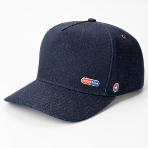 Casquette de baseball TCAP en denim personnalisé de Chine, 5 panneaux, visière incurvée, patch en caoutchouc, œillet métallique - Product Image 1