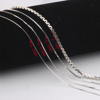 Chaînes de boîte uniques S925 Sterling Silver Thick Wire C Link Chains pour DIY Handmade Permanent Necklace Bracelet Jewelry Making