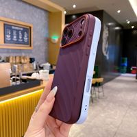 Coque personnalisable tendance pour iPhone 18 17 Pro Max – Nouvelles couleurs, TPU souple, motif vague, grande fenêtre, antichoc, antidérapante