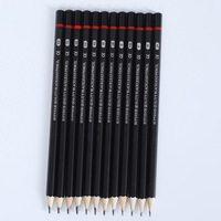 Lot de 12 crayons de croquis souples et transformables 2H-8B, motif dessin animé, 9*20.5cm, mine noire, en bois, promotionnel