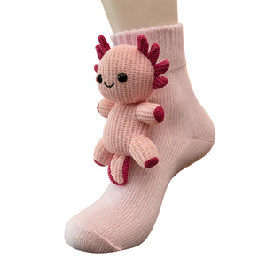 3D Plush Knit Christmas Thermal Floor <b>Socks</b> <b>Women</b> Cute Cartoon Animal <b>Warm</b> Cozy Winter <b>Socks</b> for Home Use - Product Image 5