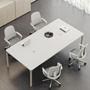 <span class=keywords><strong>Table</strong></span> <span class=keywords><strong>de</strong></span> conférence moderne blanche, <span class=keywords><strong>table</strong></span> <span class=keywords><strong>de</strong></span> réunion en bois <span class=keywords><strong>de</strong></span> luxe pour 8, 10, <span class=keywords><strong>12</strong></span> personnes, grand bureau rectangulaire pour salle <span class=keywords><strong>de</strong></span> réunion - Product Image 2