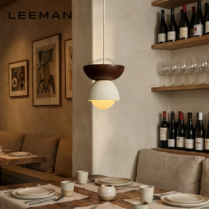 Lampada a Sospensione LED Moderna in Ceramica e Legno, Design Minimalista per Camera da Letto e Tavolo da Pranzo - Product Image 5