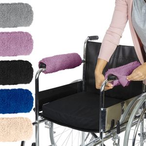 Coussin d'accoudoir pour fauteuil roulant Tianhong, coussin moelleux, rose rouge, noir, gris, bleu foncé, beige, pour fauteuil roulant manuel - Product Image 1
